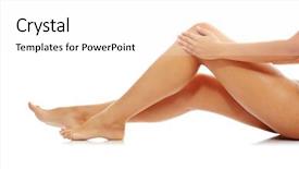  Presentation with young sing woman singing young - Cool new slides with skin disorders - knee injury woman holding backdrop and a white colored foreground