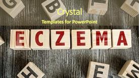  Presentation with blocks - Cool new slide deck with skin disorders - wooden blocks with the text backdrop and a violet colored foreground