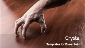  Presentation with drain - Beautiful slide set featuring skin drain - creepy hand backdrop and a  colored foreground