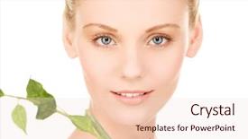  Presentation with sprout - Theme enhanced with skin graft - picture of woman with sprout background and a lemonade colored foreground