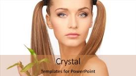  Presentation with sprout - Slides featuring skin graft - picture of woman with sprout background and a  colored foreground