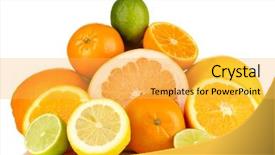  Presentation with citrus - Slides featuring black and white highway overpass background and a gray colored foreground