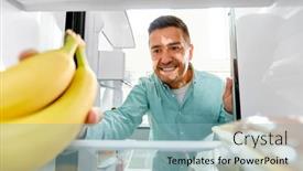  Presentation with vitiligo - Presentation consisting of skin-health-food-and-eating background and a light blue colored foreground