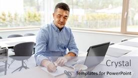  Presentation with vitiligo - Slide deck consisting of skin-health-remote-job background and a light gray colored foreground