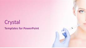  Presentation with skin surgery - Cool new presentation theme with skin injections over pink background backdrop and a pink colored foreground