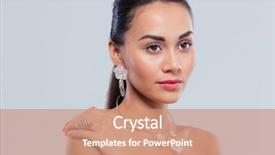  Presentation with beauty - Slide set featuring skin over gray background jewerly background and a coral colored foreground