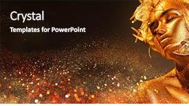  Presentation with design fashion - Colorful PPT theme enhanced with skin posing fantasy flower backdrop and a black colored foreground