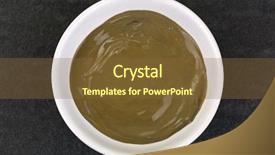  Presentation with dark skin - Slides with skin problem flush out toxin background and a tawny brown colored foreground