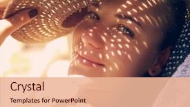  Presentation with vacation - Presentation design enhanced with skin protection happy healthy summer background and a lemonade colored foreground