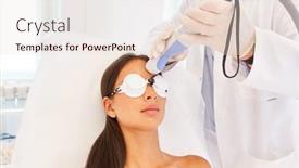  Presentation with skin - PPT theme consisting of skin-resurfacing-on-a-woman background and a lemonade colored foreground