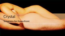  Presentation with tobacco leaves closeup - Beautiful presentation theme featuring skin sense - closeup of undressed sensual couple backdrop and a yellow colored foreground