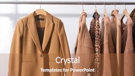  Presentation with cow pattern - Slides having skin structure - female brown leopard pattern clothes background and a red colored foreground