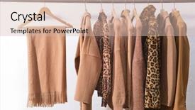  Presentation with pattern - Slide deck with skin structure - female brown leopard pattern clothes background and a soft green colored foreground