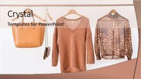  Presentation with leather bag - Audience pleasing slide deck consisting of skin structure - female leopard pattern clothes leather backdrop and a lemonade colored foreground