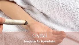  Presentation with cognitive behaviour therapy - Amazing presentation theme having skin system - woman undergoing therapy using moxa backdrop and a coral colored foreground