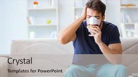  Presentation with trauma and plastic surgery - Amazing PPT theme having skin tumor - young man recovering healing backdrop and a  colored foreground