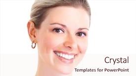  Presentation with beautiful black women smiling - Presentation theme with skin whitening - beautiful smiling young woman isolated background and a sky blue colored foreground