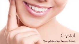  Presentation with teeth whitening - Audience pleasing slide deck consisting of skin whitening - closeup of the healthy white backdrop and a  colored foreground