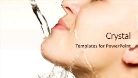  Presentation with clean water - Amazing presentation theme having skin with splash of water backdrop and a  colored foreground