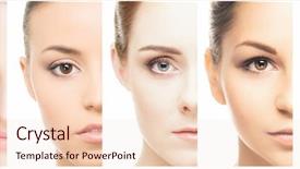  Presentation with skincare - Slide set featuring skincare plastic surgery and make background and a lemonade colored foreground