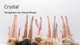  Presentation with doll - Slide set having skinnies - skinny doll legs background and a white colored foreground