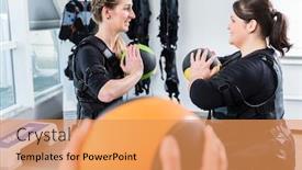  Presentation with ems - PPT layouts featuring skinny-and-big-woman-having background and a yellow colored foreground