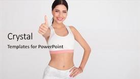  Presentation with light sign - Cool new presentation design with skinny girls - portrait of happy brunette gym backdrop and a lemonade colored foreground