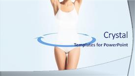  Presentation with sporty - Audience pleasing slide deck consisting of skinny girls - young sporty fit and beautiful backdrop and a sky blue colored foreground