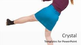  Presentation with angry people - Beautiful presentation theme featuring skinny woman funny fights waving his arms and legs rear view people collection backside view of person isolated over white background angry woman in a fight backdrop and a white colored foreground