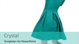  Presentation with woman fighting for her rights - Cool new presentation with skinny-woman-funny-fights-waving backdrop and a teal colored foreground