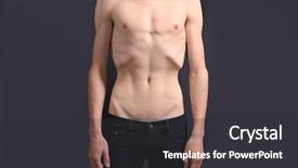  Presentation with anorexia - Beautiful theme featuring skinny young man with anorexia backdrop and a dark gray colored foreground