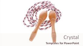  Presentation with rope - Presentation featuring skipping-or-jump-rope-isolated background and a sky blue colored foreground