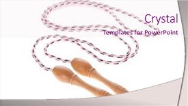  Presentation with rope - Presentation design having skipping or jump rope isolated background and a sky blue colored foreground