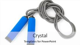  Presentation with hanging rope pictures white - Beautiful PPT layouts featuring skipping rope isolated on white backdrop and a white colored foreground