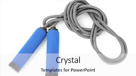  Presentation with rope - Audience pleasing PPT layouts consisting of skipping rope isolated on white backdrop and a white colored foreground