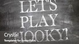  Presentation with black chalkboard vintage blackboard isolated - PPT layouts consisting of skipping school - lets play hooky written background and a  colored foreground