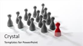  Presentation with leadership - Cool new presentation design with skittle - leadership concept backdrop and a light gray colored foreground