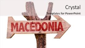  Presentation with macedonia - Amazing slide deck having skopje - macedonia wooden sign isolated backdrop and a lemonade colored foreground
