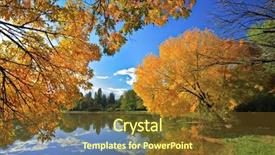  Presentation with macedonia - Colorful slides enhanced with skopje city park in autumn backdrop and a tawny brown colored foreground