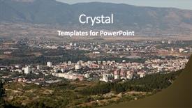  Presentation with macedonia - Cool new presentation theme with skopje macedonia backdrop and a gray colored foreground