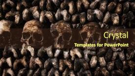  Presentation with paris - Audience pleasing theme consisting of skulls-and-bones-at-paris backdrop and a wine colored foreground