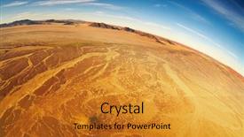  Presentation with bird eye view - Audience pleasing presentation consisting of namib desert bird's-eye view backdrop and a gold colored foreground