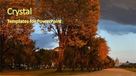  Presentation with united states - Slide deck with sky - united states of america background and a  colored foreground