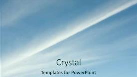  Presentation with airplane night sky cloud - Colorful presentation theme enhanced with wispy - sky and clouds backdrop and a light blue colored foreground