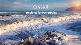  Presentation with blue waves - Beautiful slide set featuring location gioiosa marea lipari island backdrop and a teal colored foreground