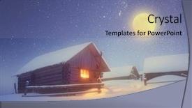  Presentation with color full - Beautiful slides featuring landscape with a starry sky backdrop and a  colored foreground