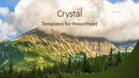  Presentation with mountains fantasy abstract nature landscape - Beautiful PPT layouts featuring sky and white clouds hdr backdrop and a lemonade colored foreground
