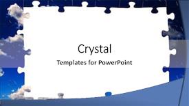  Presentation with plain clear navy blue blue and white cloudy - Audience pleasing slides consisting of sky and white clouds puzzle backdrop and a white colored foreground