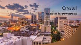  Presentation with alabama - Amazing presentation having sky apartment - birmingham alabama usa downtown cityscape backdrop and a teal colored foreground