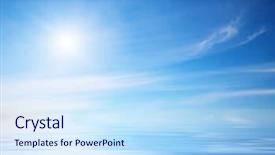  Presentation with nature sunset of colors - Slide set consisting of sky background on sunset nature background and a sky blue colored foreground